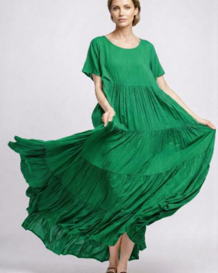 Rochie lunga verde