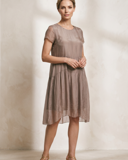 Rochie midi cu volan