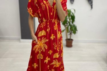 Rochie midi din bumbac