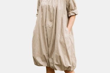 Rochie midi gogosar cu dantela