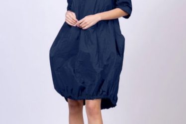 Rochie midi gogosar din tafta cu memorie