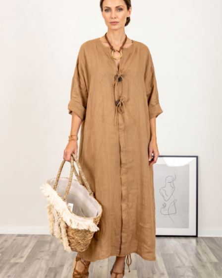 Rochie oversize din in