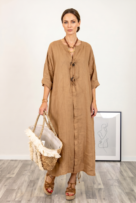 Rochie oversize din in