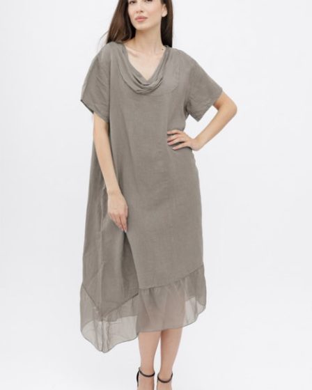 Rochie oversize usor asimetrica A-line