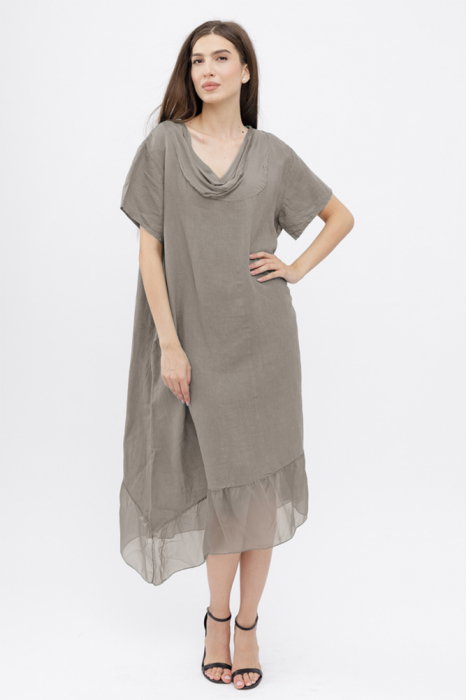 Rochie oversize usor asimetrica A-line