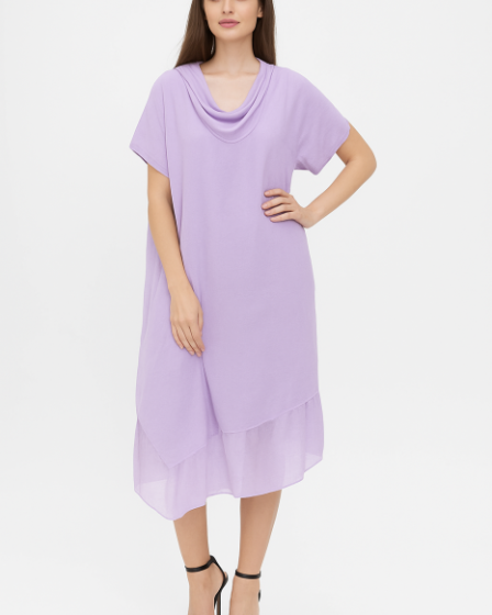Rochie oversize usor asimetrica A-line