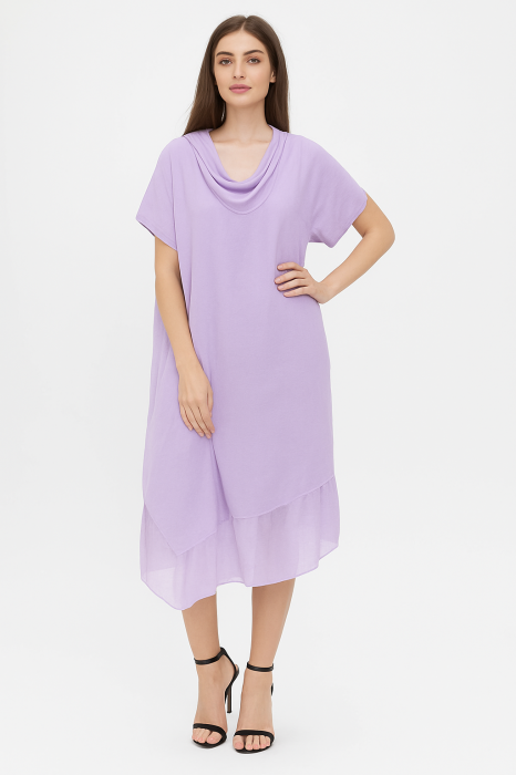 Rochie oversize usor asimetrica A-line