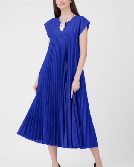 Rochie plisata  A-line lunga