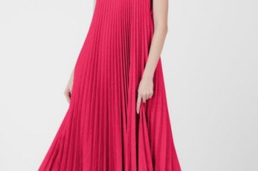 Rochie plisata  A-line lunga