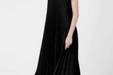 Rochie plisata  A-line lunga