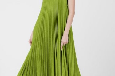 Rochie plisata  A-line lunga