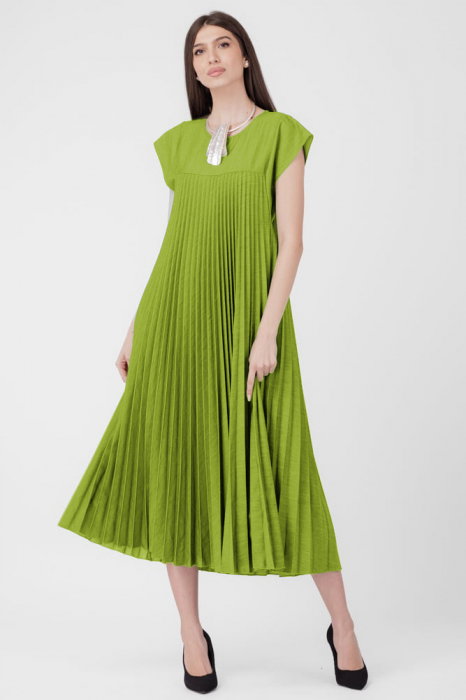 Rochie plisata  A-line lunga