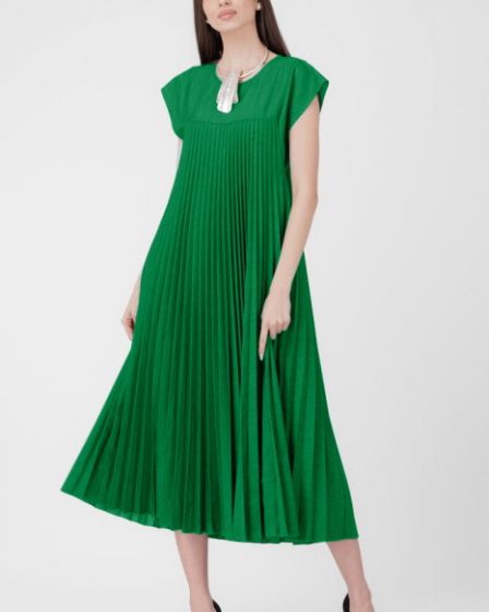 Rochie plisata  A-line lunga
