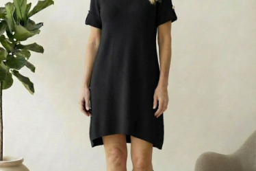 Rochie scurta A-line tricotata