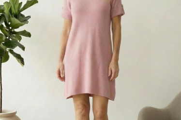 Rochie scurta A-line tricotata