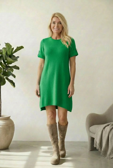 Rochie scurta A-line tricotata
