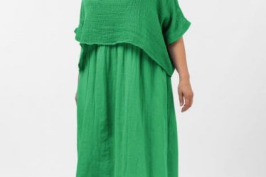 Rochie suprapusa cu bluza plasa