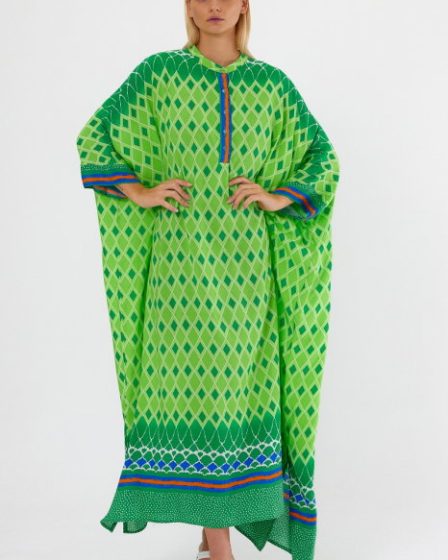 Rochie verde oversize