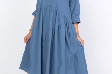 Rochie albastru jeans oversize