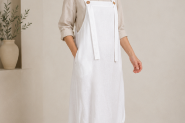 Rochie de vara tip sarafan lung cu bretele si snur reglabil