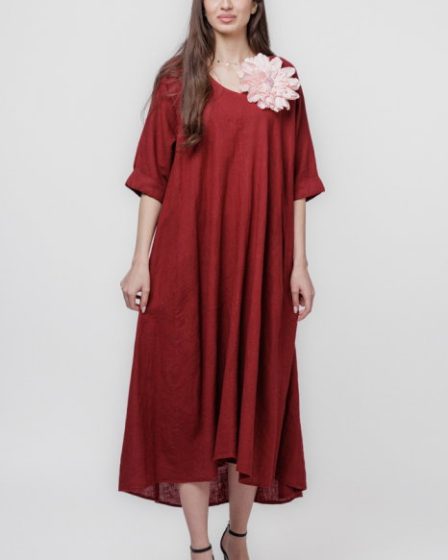 Rochie lunga A-line oversize