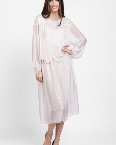Rochie lunga ivoire