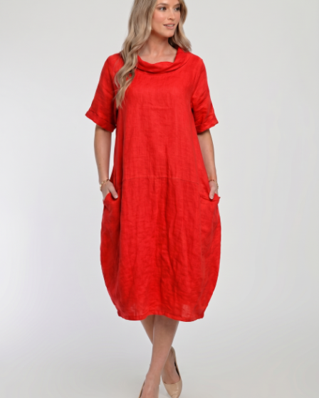 Rochie midi din in