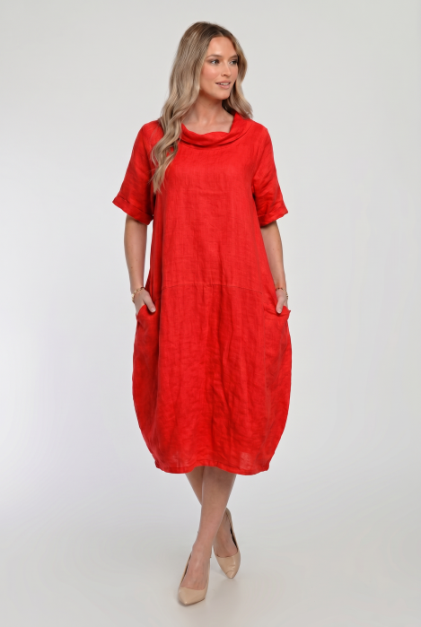 Rochie midi din in