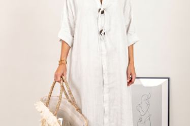 Rochie oversize din in