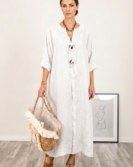 Rochie oversize din in