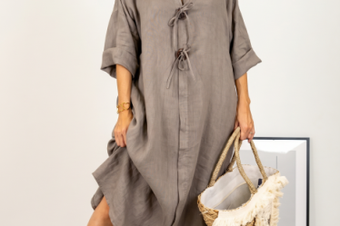 Rochie oversize din in