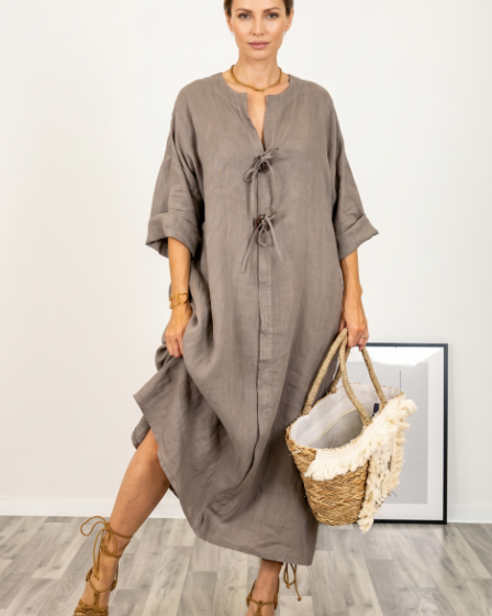Rochie oversize din in