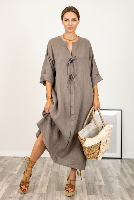 Rochie oversize din in