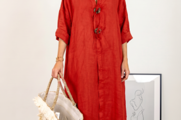 Rochie oversize din in