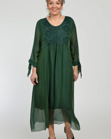 Rochie verde lunga